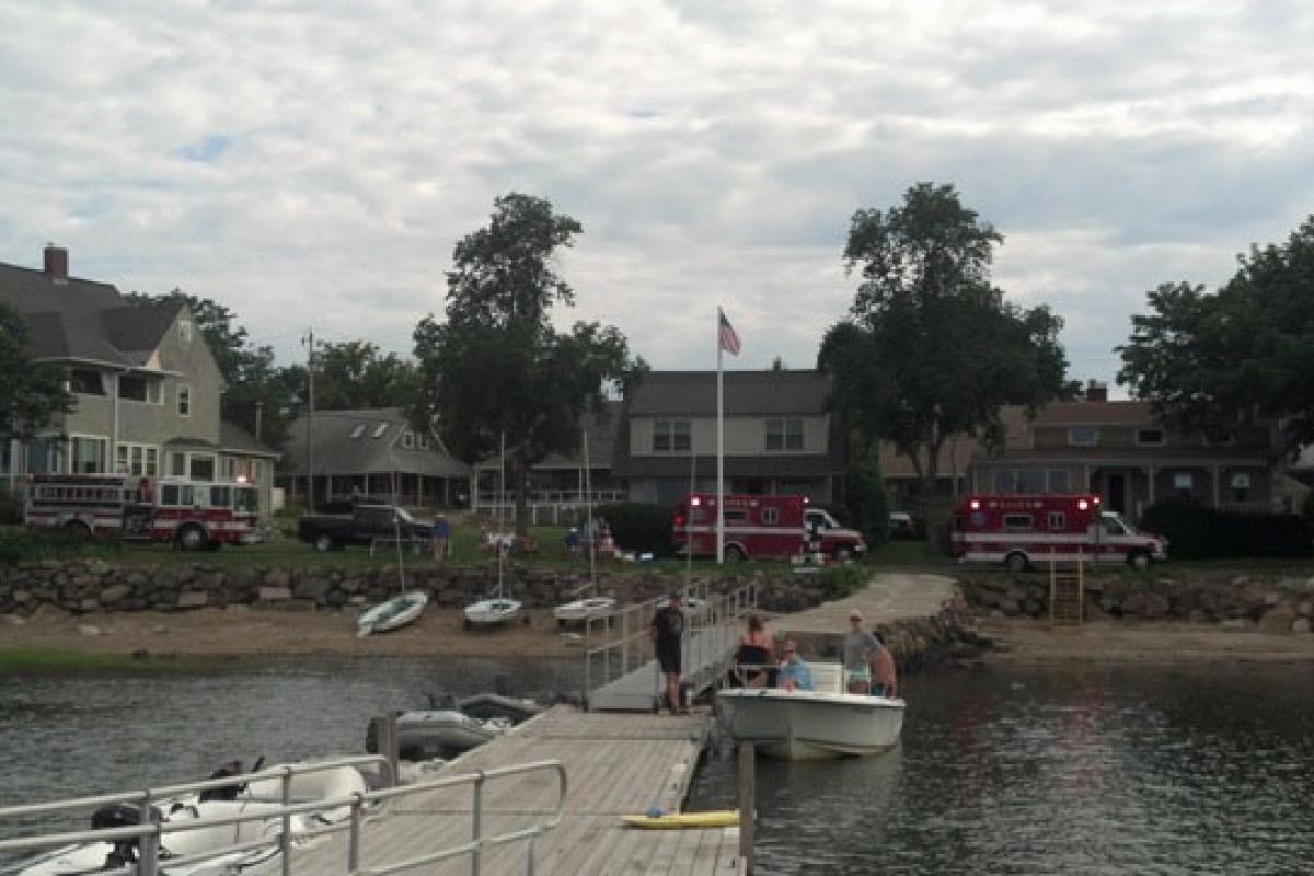 EFD units at scene of boating incident on Conomo Points