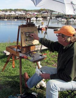 Plein Air Painter on the Essex River | Photo: Artfluence